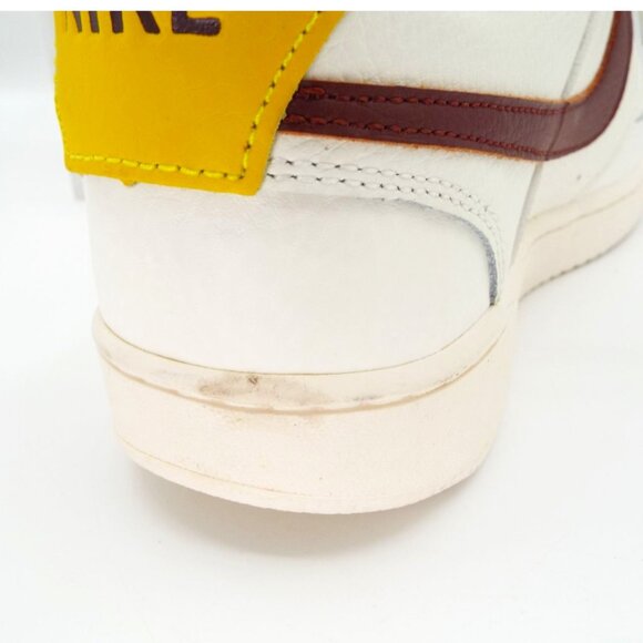 Nike Court Vision Low Sail Oxen Brown Yellow Leather Sneakers CD5434-117 - Picture 12 of 12